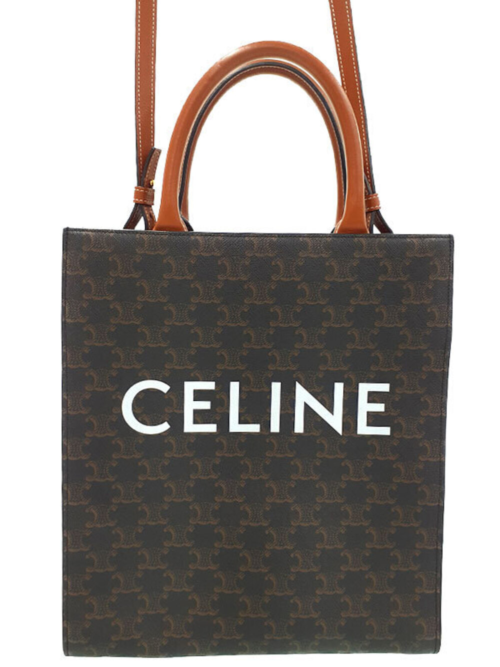 Celine Triomphe Vertical Cabas Tote Bag